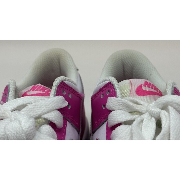 Nike Dunk Low Laser Fuchsia Sneakers 4.5Y Women’s 6 Pink GS Shoes FB9109-102 - Picture 6 of 12